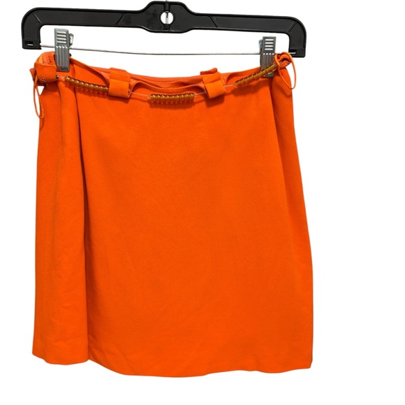 Moschino Bright Orange A-Line Skirt - Picture 2 of 4